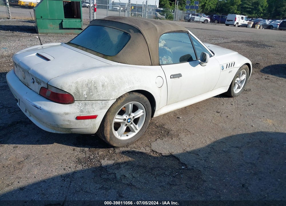 2000 BMW Z3 2.3 VIN: 4USCH9343YLF83504