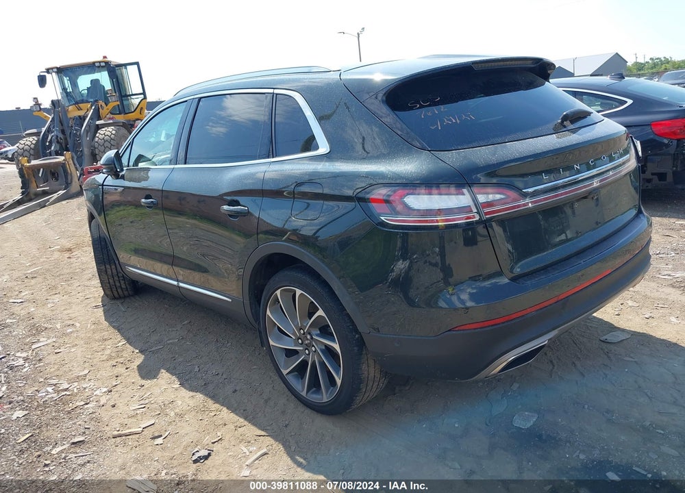 2022 LINCOLN NAUTILUS RESERVE VIN: 2LMPJ8K93NBL07612