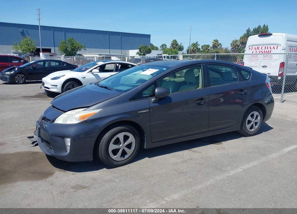 2012 TOYOTA PRIUS THREE VIN: JTDKN3DU2C5411268
