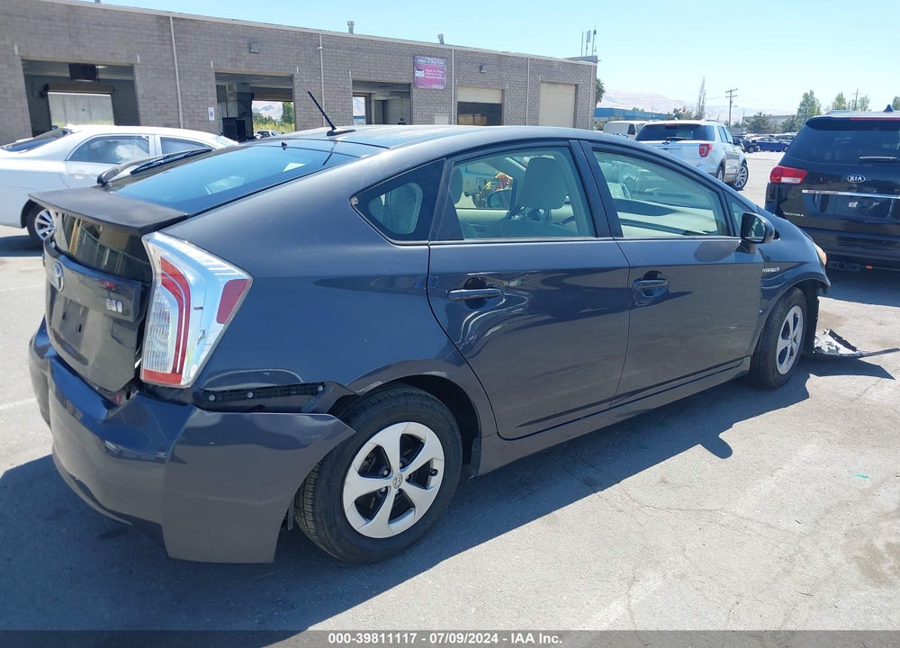 2012 TOYOTA PRIUS THREE VIN: JTDKN3DU2C5411268