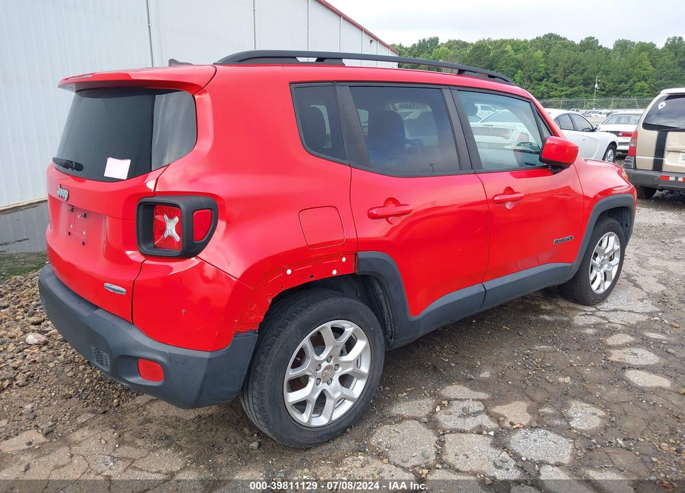 2017 JEEP RENEGADE LATITUDE FWD VIN: ZACCJABB4HPE96294