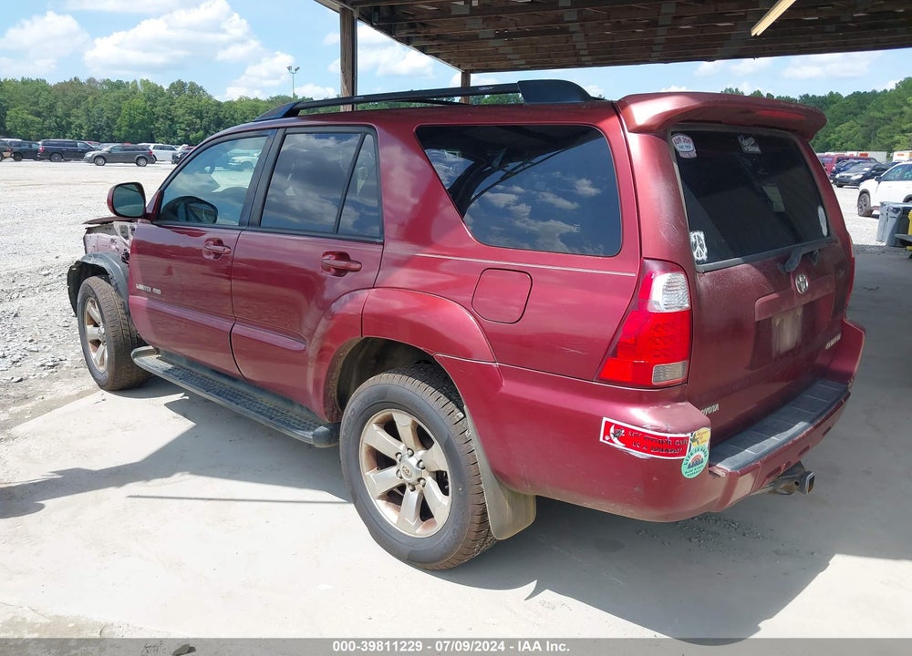2006 TOYOTA 4RUNNER LIMITED V6 VIN: JTEBU17R268072959