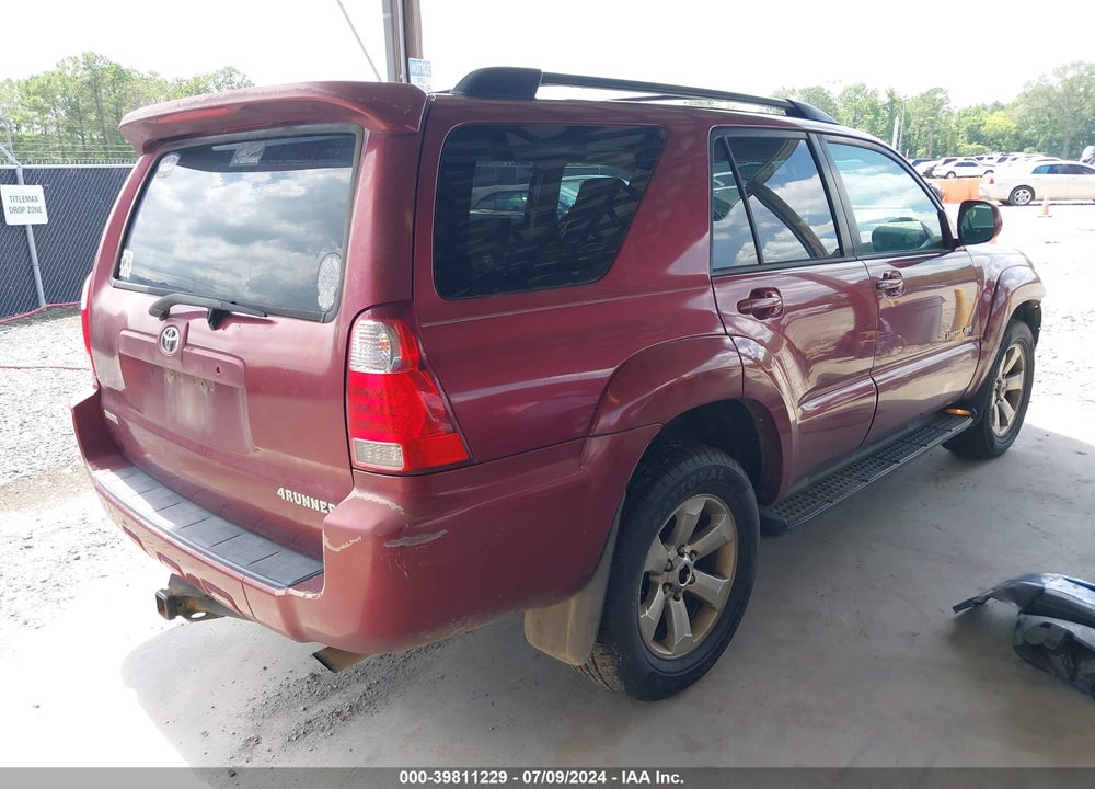 2006 TOYOTA 4RUNNER LIMITED V6 VIN: JTEBU17R268072959