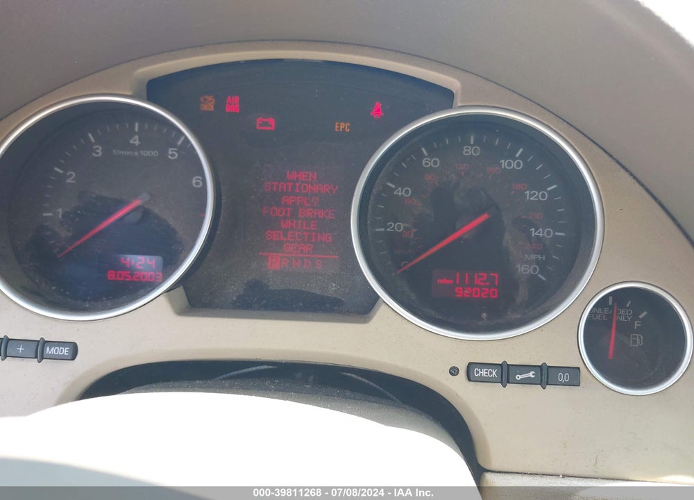 2004 AUDI A4 1.8T VIN: WAUAC48H44K015136