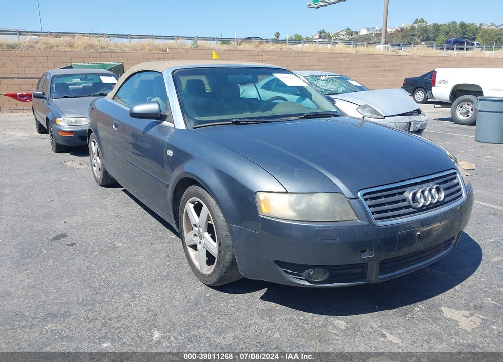 2004 AUDI A4 1.8T VIN: WAUAC48H44K015136