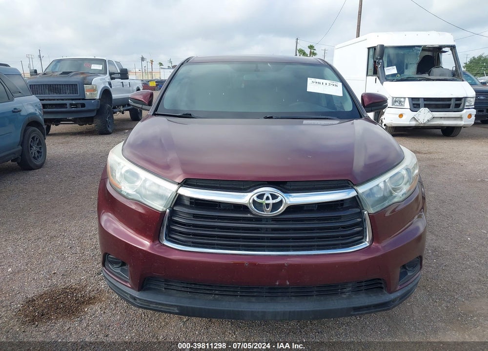 2015 TOYOTA HIGHLANDER LE VIN: 5TDZARFH2FS013294