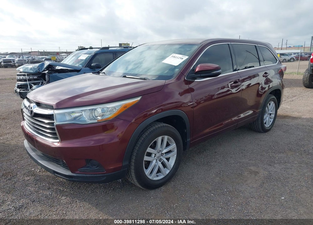 2015 TOYOTA HIGHLANDER LE VIN: 5TDZARFH2FS013294