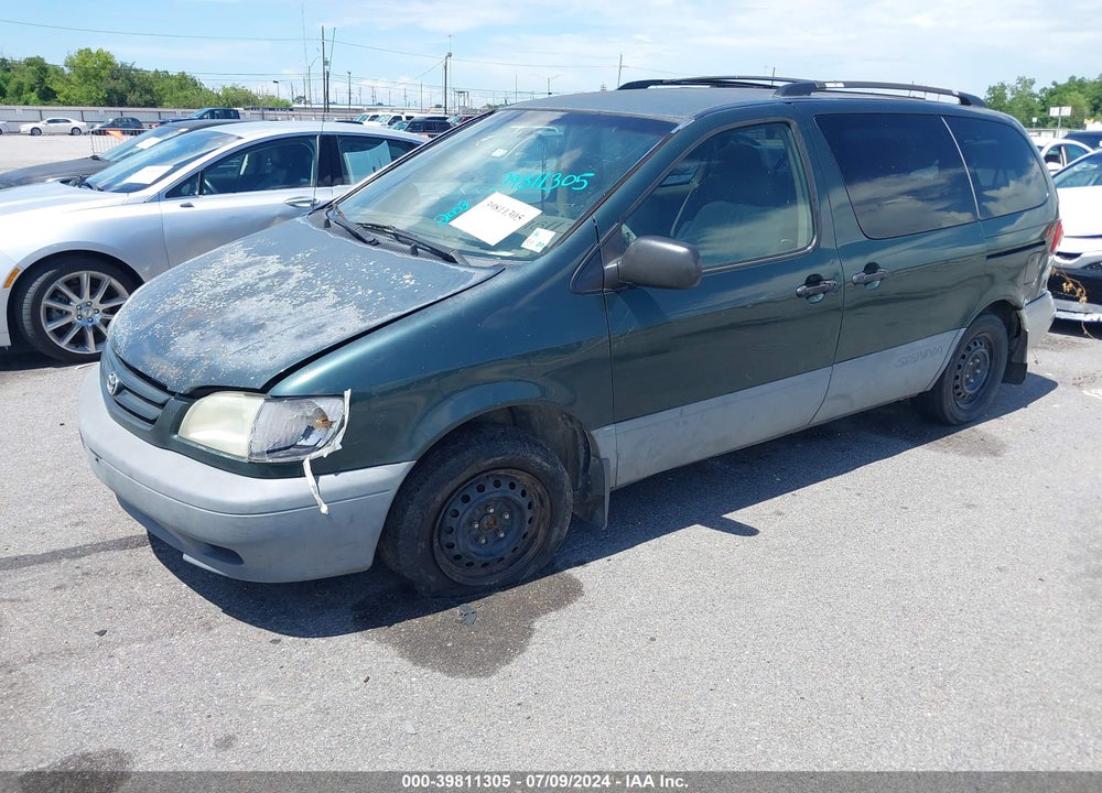 2003 TOYOTA SIENNA CE VIN: 4T3ZF19C33U512487