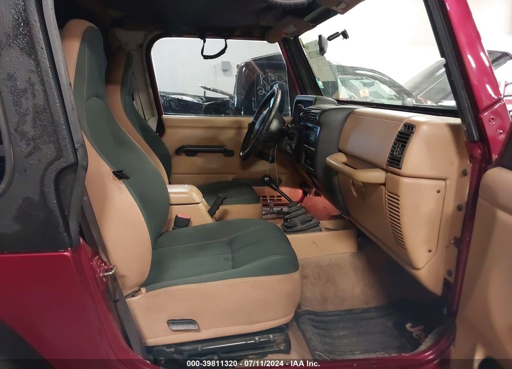 1997 JEEP WRANGLER SAHARA VIN: 1J4FY49S7VP496020
