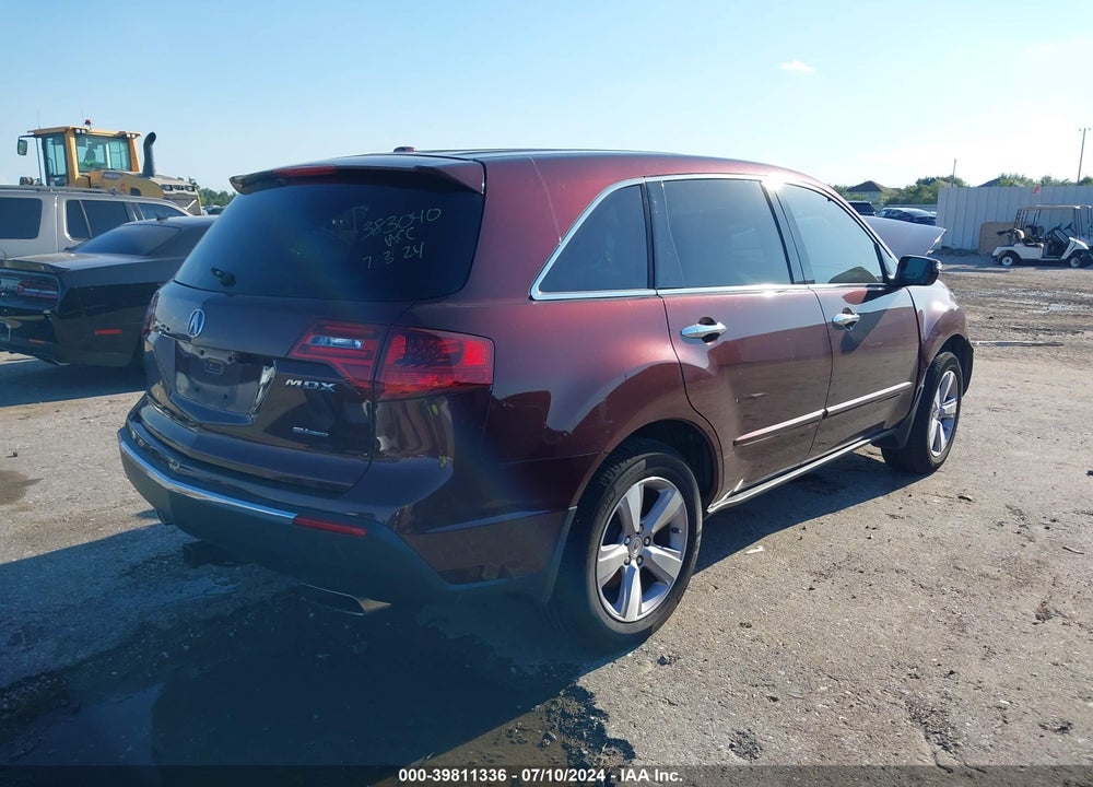 2013 ACURA MDX VIN: 2HNYD2H20DH506190