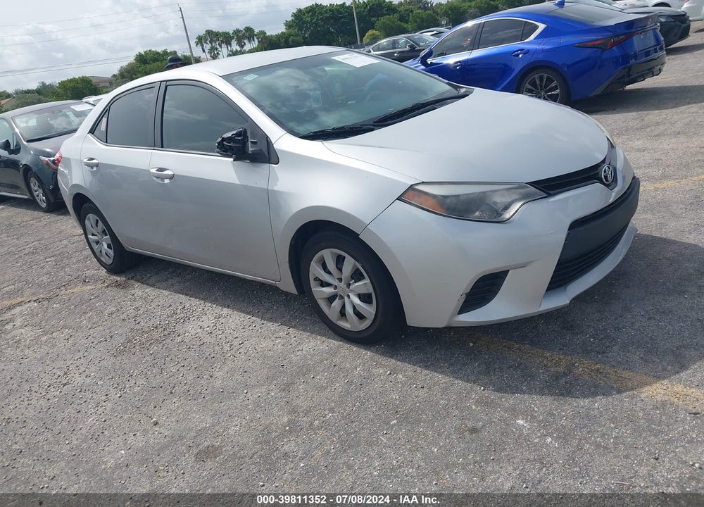 2014 TOYOTA COROLLA LE VIN: 2T1BURHE6EC207703