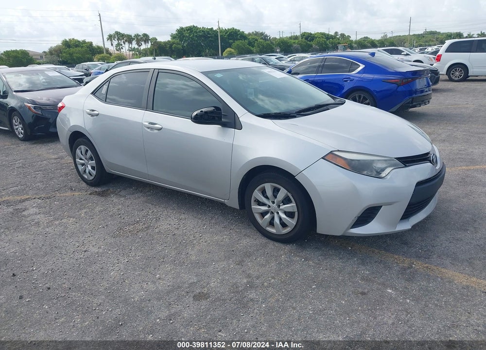 2014 TOYOTA COROLLA LE VIN: 2T1BURHE6EC207703
