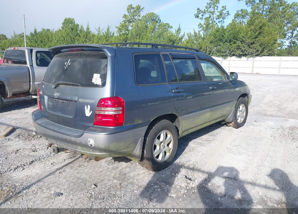 2003 TOYOTA HIGHLANDER LIMITED V6 VIN: JTEGF21A930072508