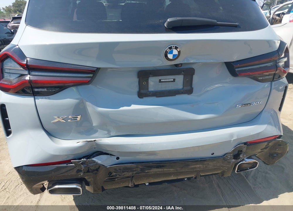 2022 BMW X3 SDRIVE30I VIN: 5UX43DP08N9L58230