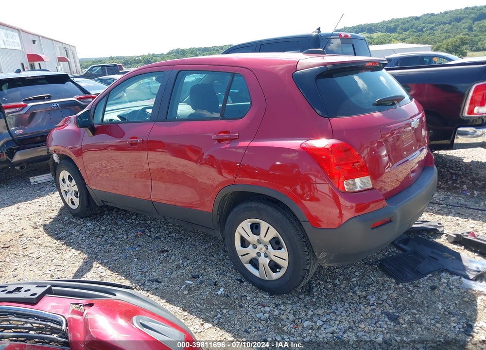 2015 CHEVROLET TRAX 1LS VIN: KL7CJKSB8FB186739