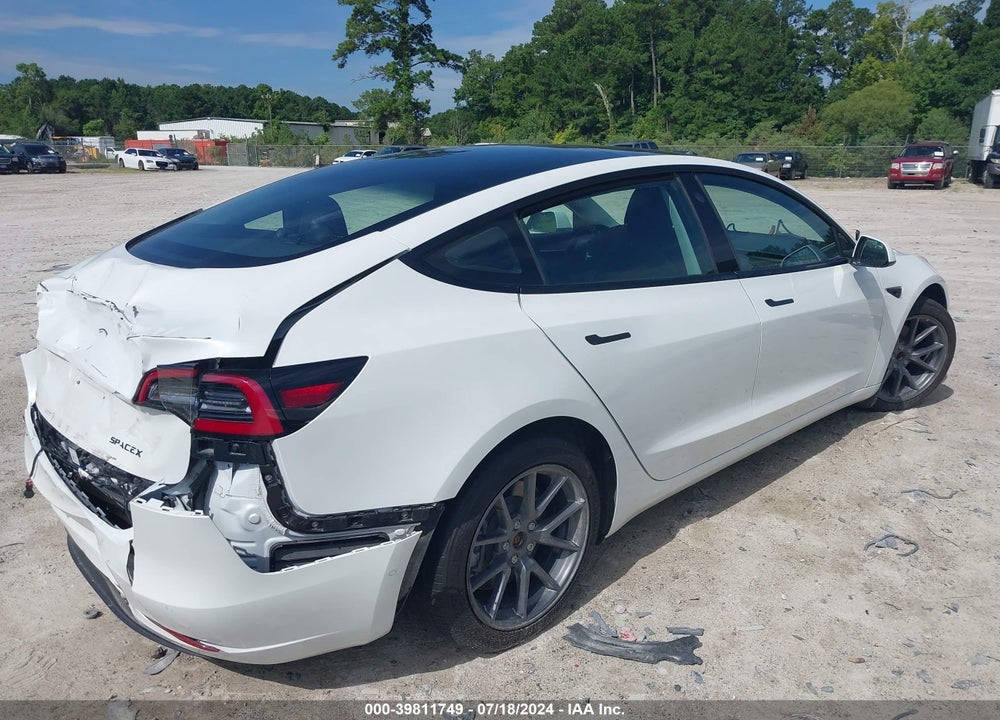 2022 TESLA MODEL 3 REAR-WHEEL DRIVE VIN: 5YJ3E1EA2NF320192