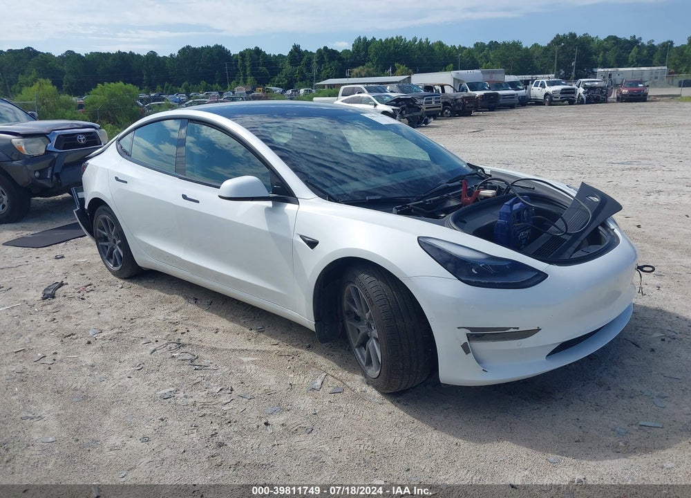 2022 TESLA MODEL 3 REAR-WHEEL DRIVE VIN: 5YJ3E1EA2NF320192