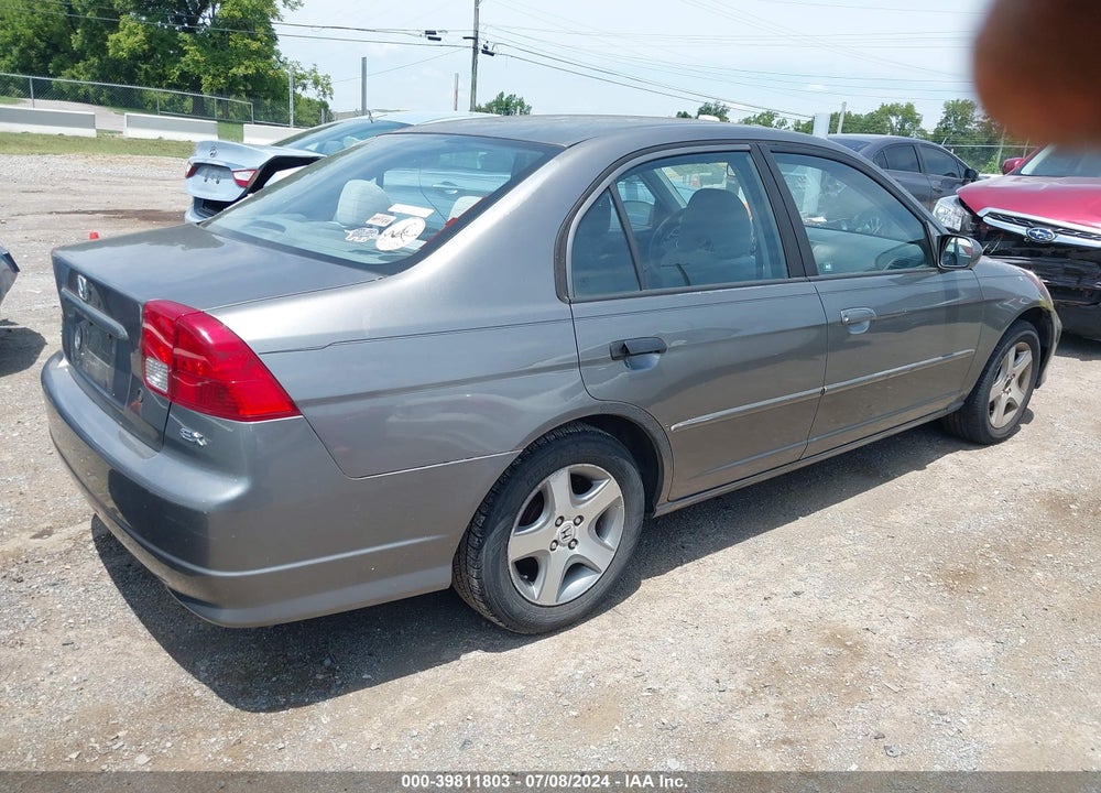 2005 HONDA CIVIC EX VIN: 1HGES26715L002282