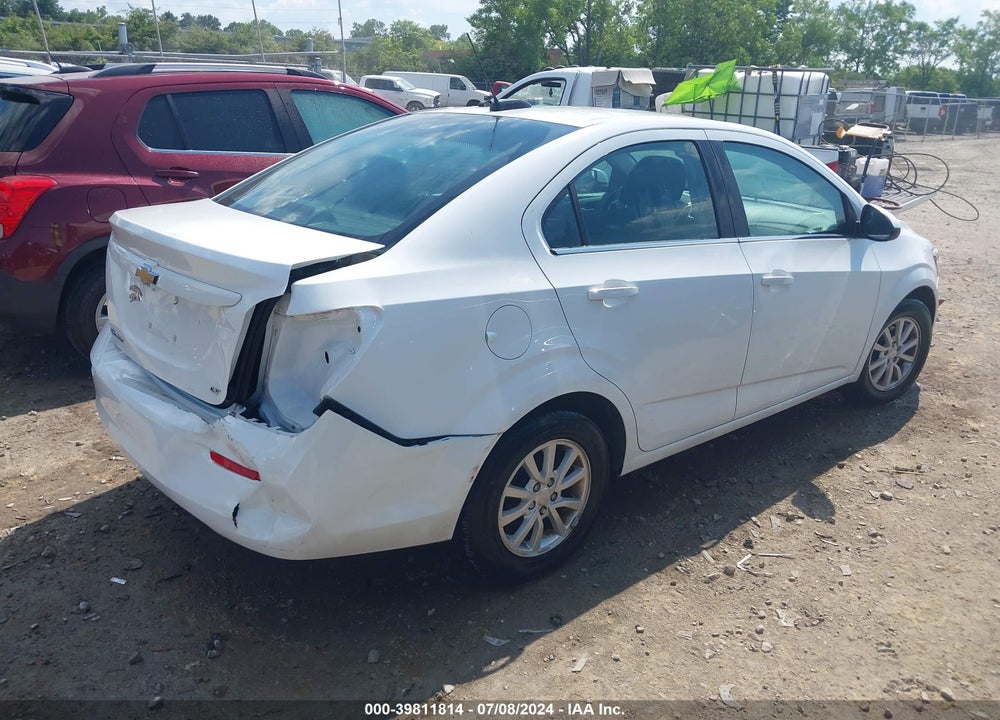 2017 CHEVROLET SONIC LT AUTO VIN: 1G1JD5SH6H4117670