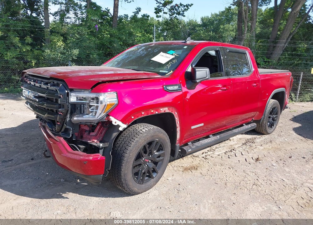 2021 GMC SIERRA 1500 4WD SHORT BOX ELEVATION VIN: 3GTU9CED4MG475172