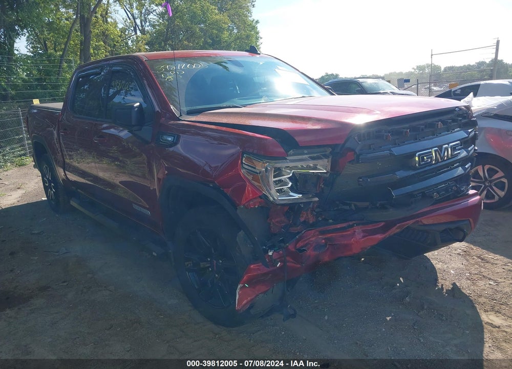 2021 GMC SIERRA 1500 4WD SHORT BOX ELEVATION VIN: 3GTU9CED4MG475172