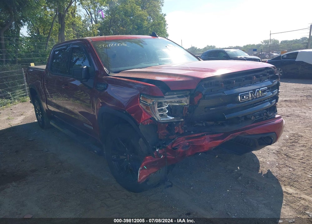 2021 GMC SIERRA 1500 4WD SHORT BOX ELEVATION VIN: 3GTU9CED4MG475172