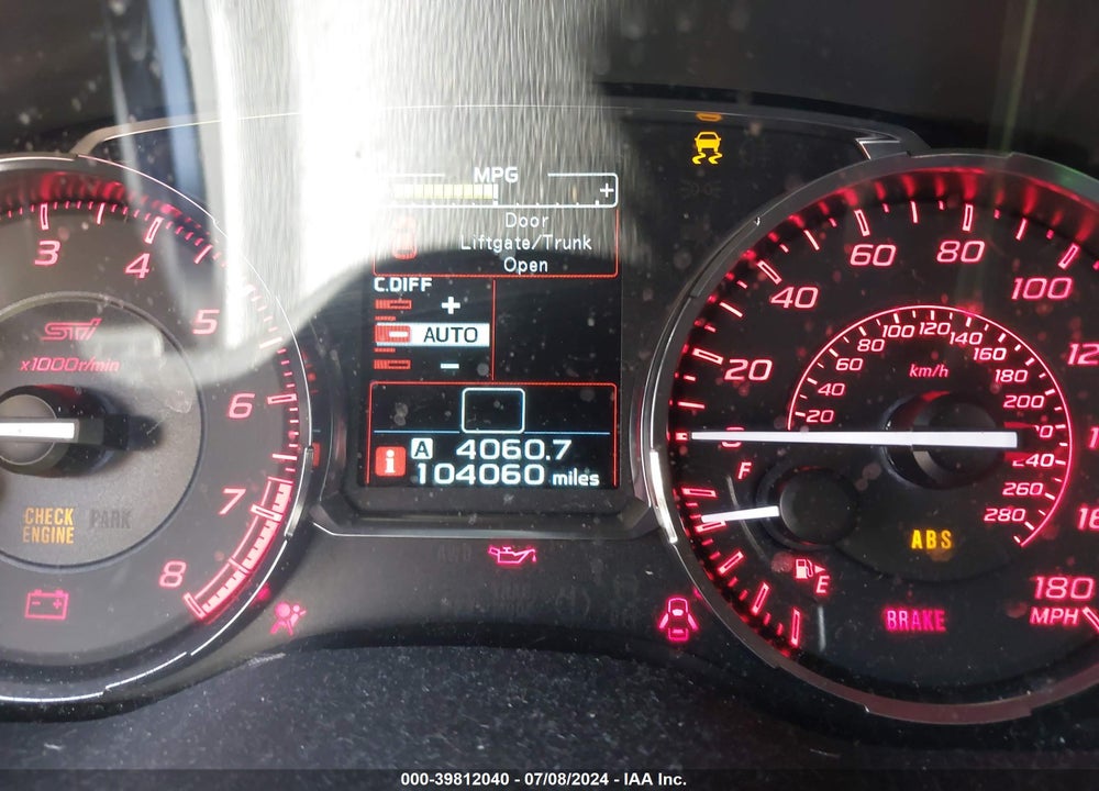 2016 SUBARU WRX STI VIN: JF1VA2V69G9825722