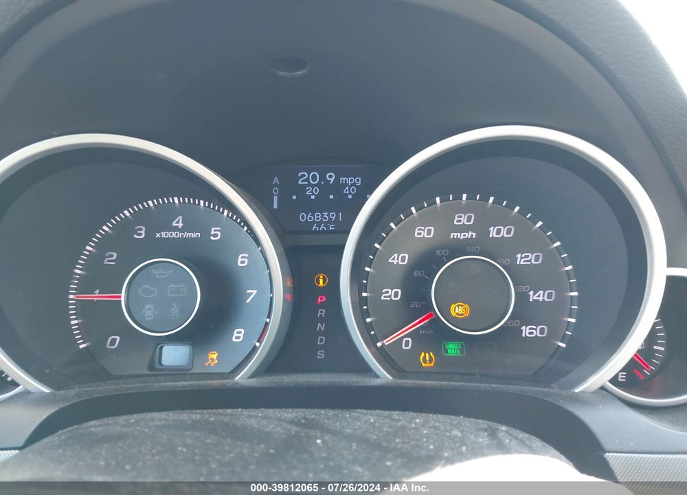 2013 ACURA TL 3.7 VIN: 19UUA9F58DA001274