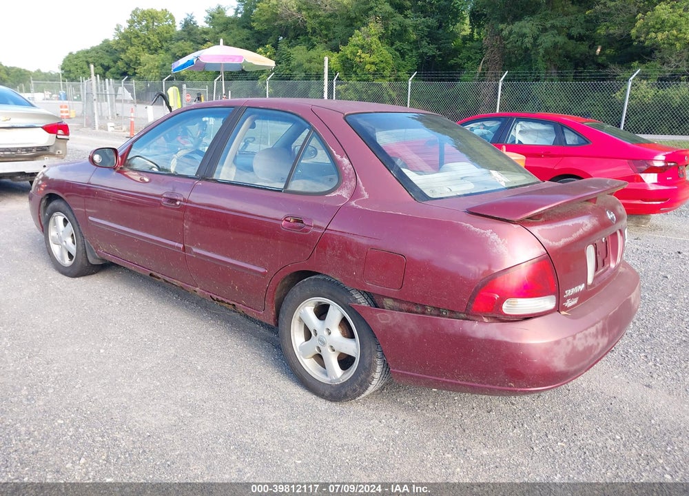 2003 NISSAN SENTRA GXE VIN: 3N1CB51D43L709076