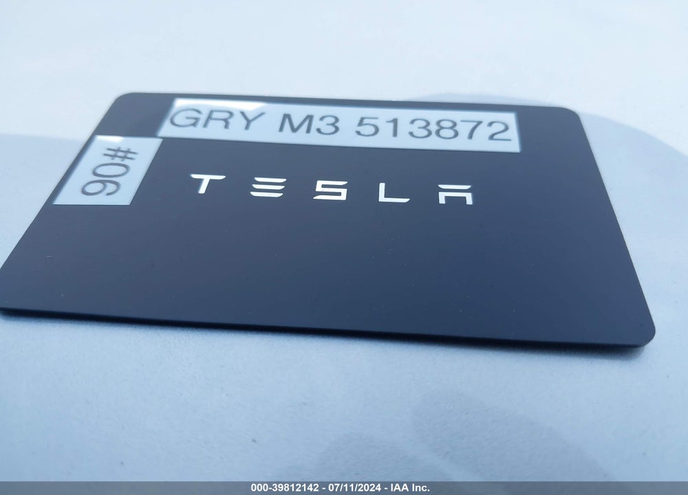 2019 TESLA MODEL 3 LONG RANGE/PERFORMANCE VIN: 5YJ3E1EB8KF513872
