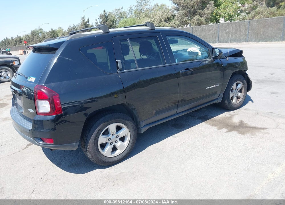 2016 JEEP COMPASS LATITUDE VIN: 1C4NJCEA5GD734254