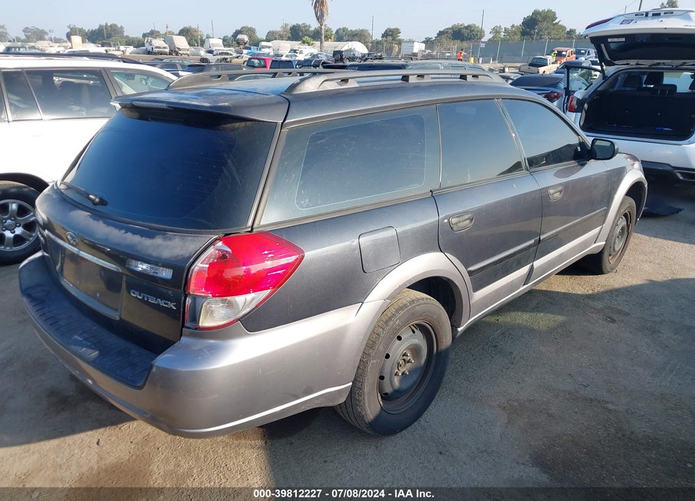 2009 SUBARU OUTBACK 2.5I VIN: 4S4BP60C596321507