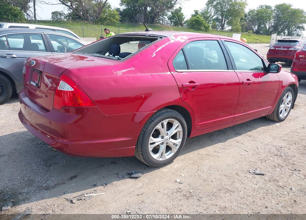 2012 FORD FUSION SE VIN: 3FAHP0HA0CR301664