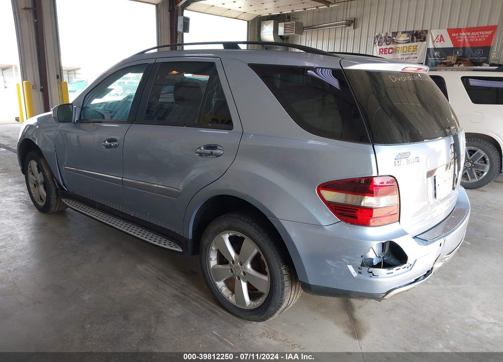 2009 MERCEDES-BENZ ML 350 4MATIC VIN: 4JGBB86E09A478698