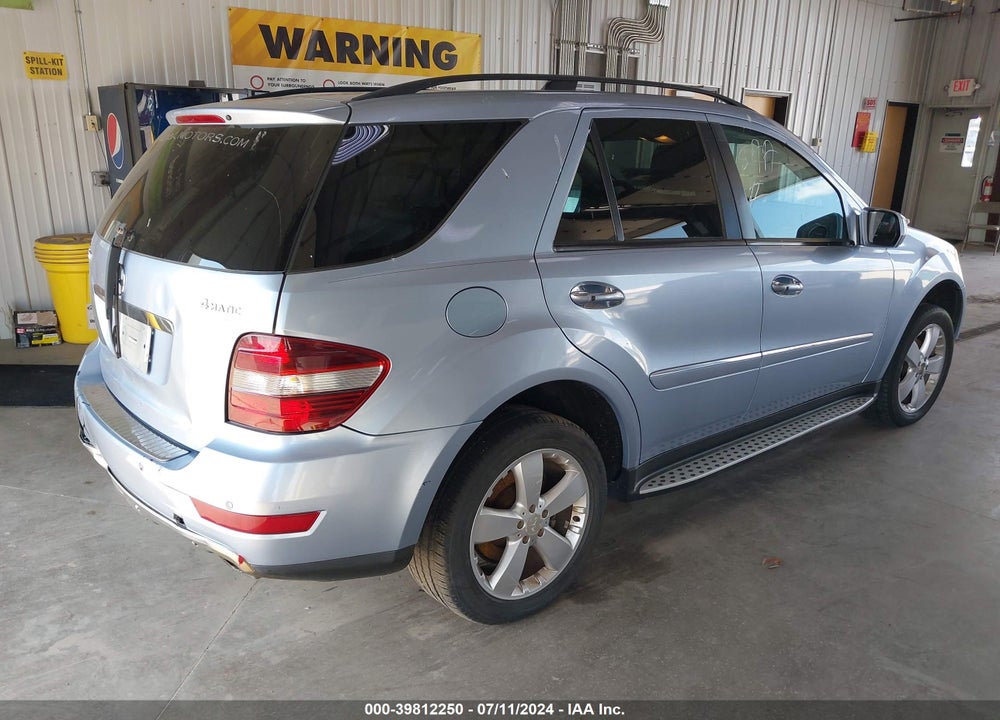 2009 MERCEDES-BENZ ML 350 4MATIC VIN: 4JGBB86E09A478698