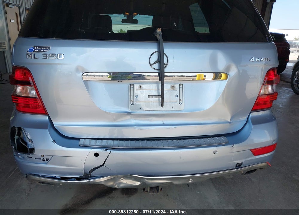 2009 MERCEDES-BENZ ML 350 4MATIC VIN: 4JGBB86E09A478698
