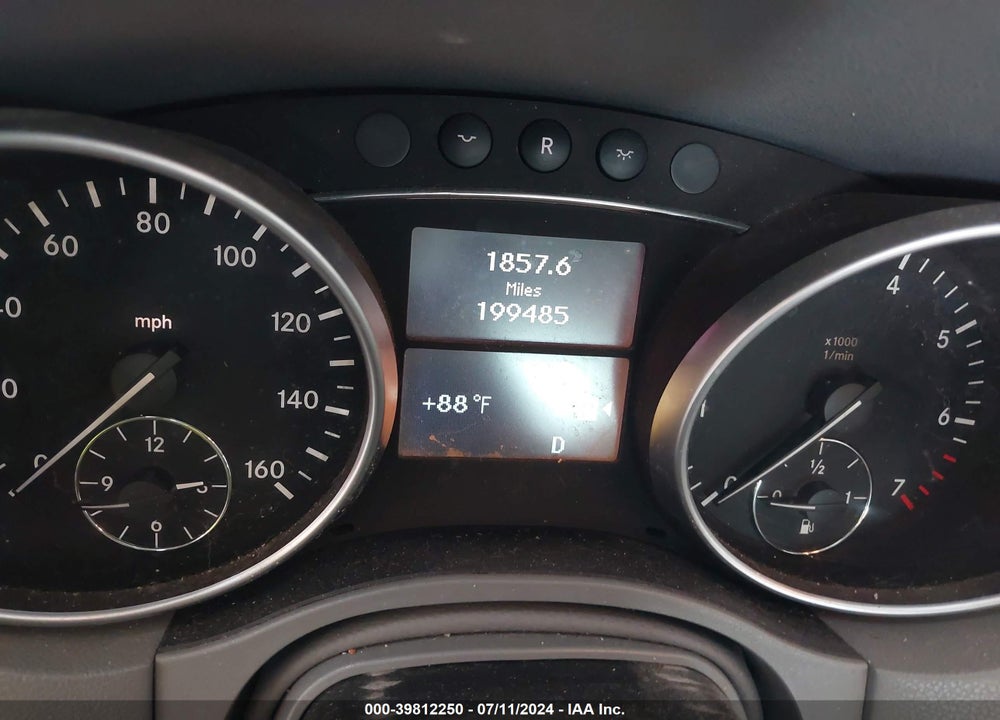 2009 MERCEDES-BENZ ML 350 4MATIC VIN: 4JGBB86E09A478698