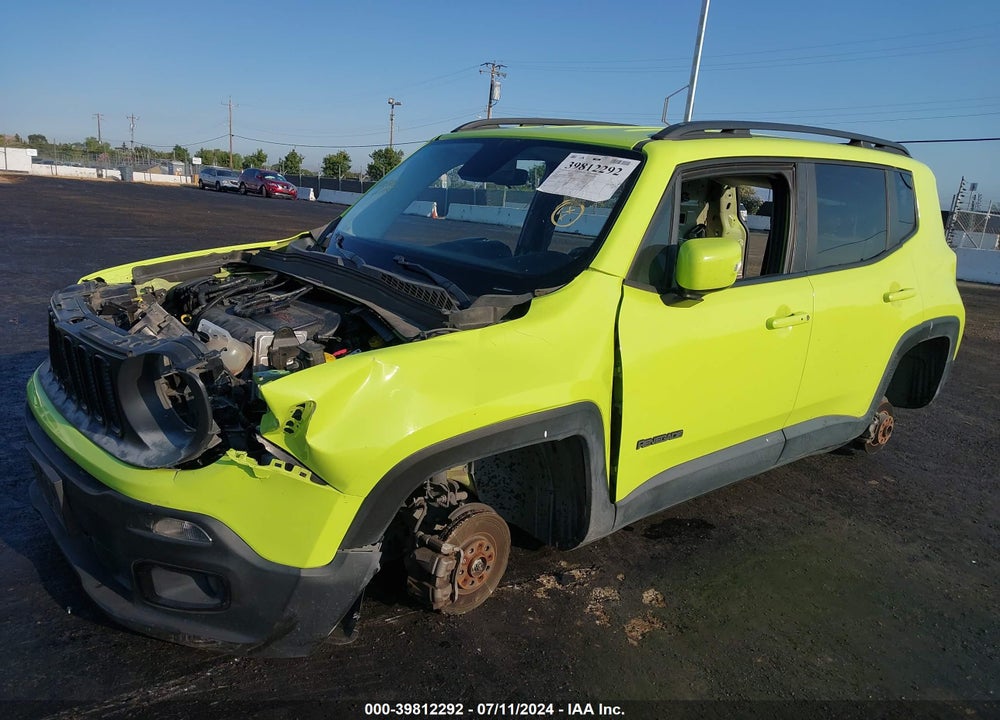2017 JEEP RENEGADE ALTITUDE FWD VIN: ZACCJABB7HPF57489