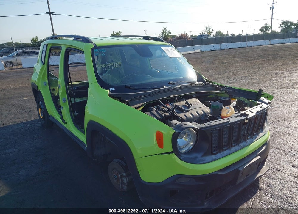 2017 JEEP RENEGADE ALTITUDE FWD VIN: ZACCJABB7HPF57489