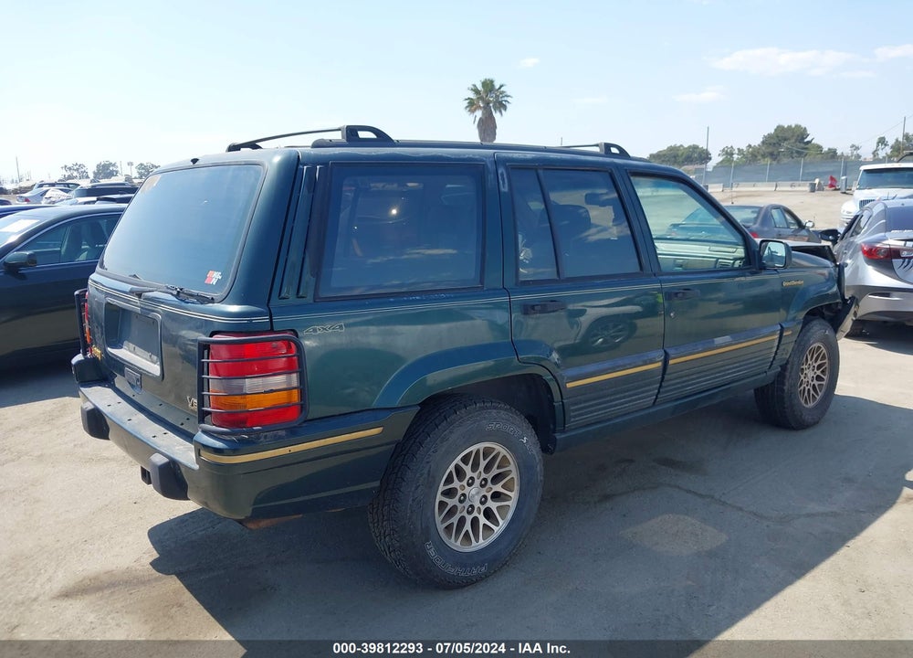 1993 JEEP GRAND CHEROKEE LIMITED VIN: 1J4GZ78Y2PC707708