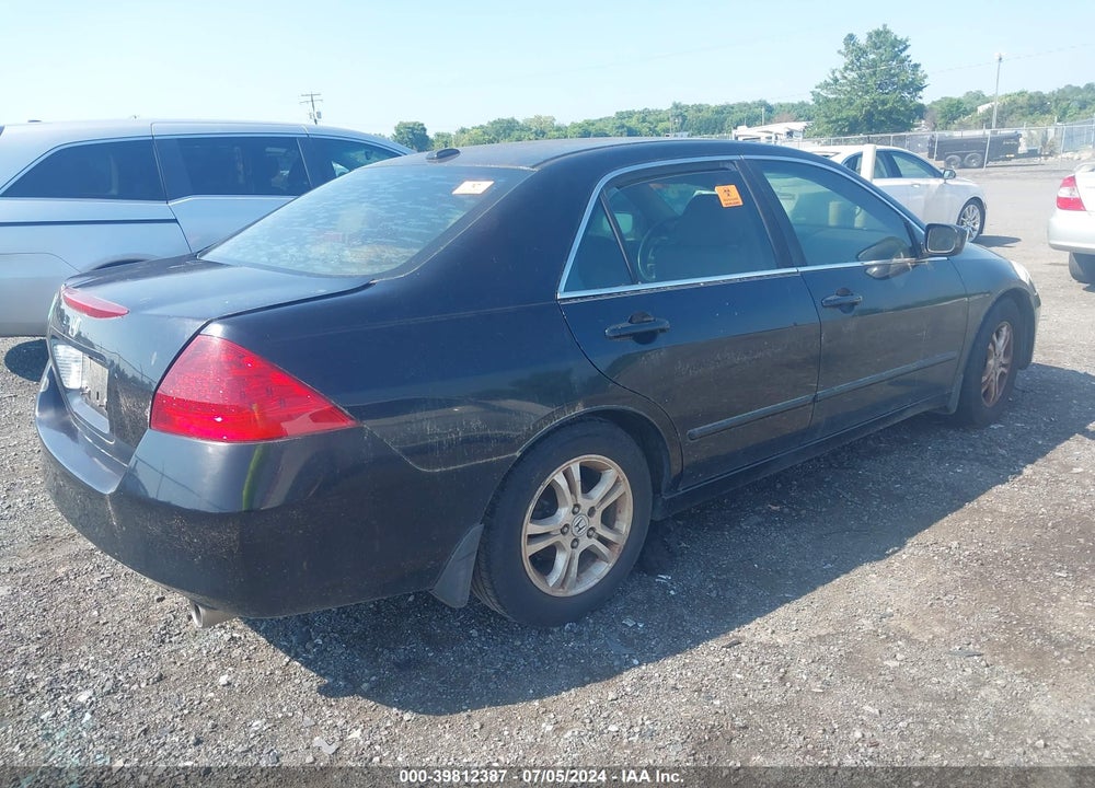 2007 HONDA ACCORD 2.4 EX VIN: 1HGCM56837A201800