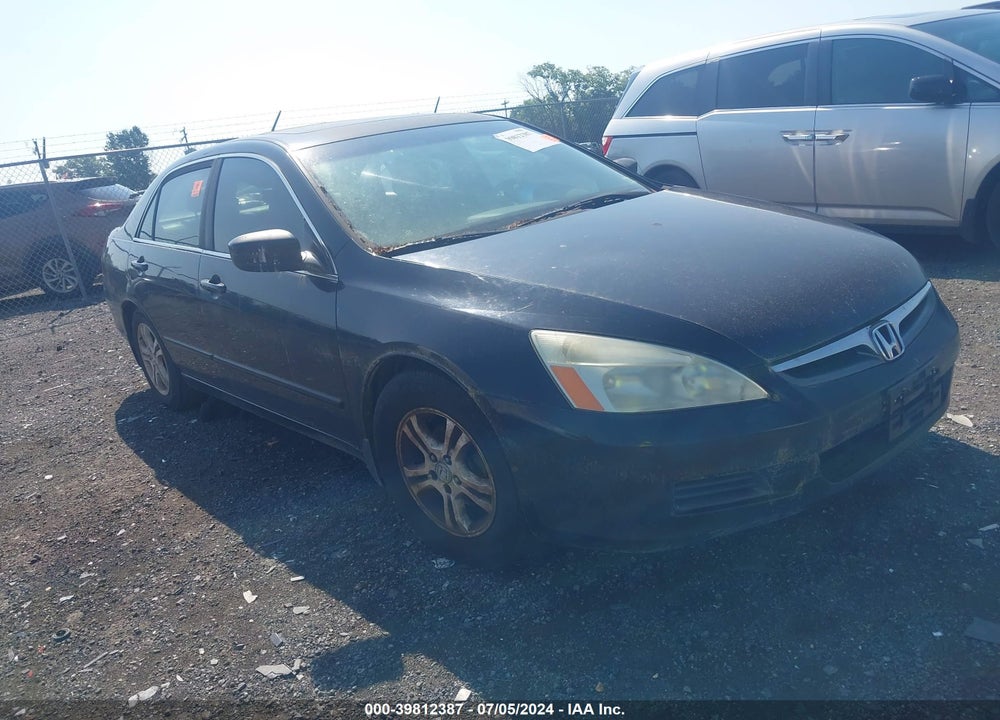 2007 HONDA ACCORD 2.4 EX VIN: 1HGCM56837A201800