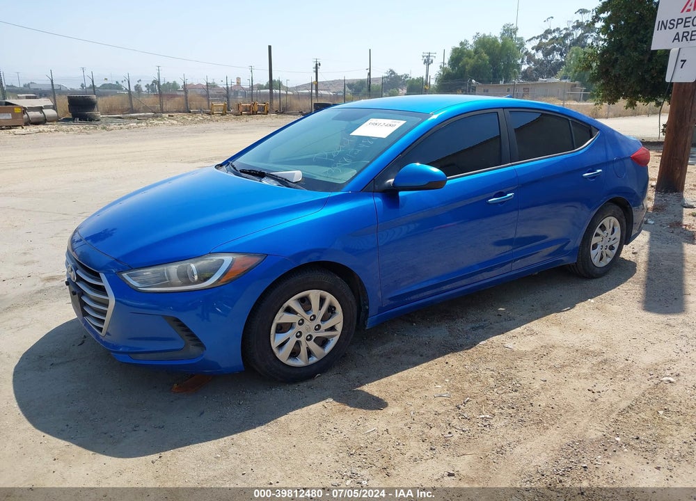 2017 HYUNDAI ELANTRA SE VIN: KMHD74LF9HU112266