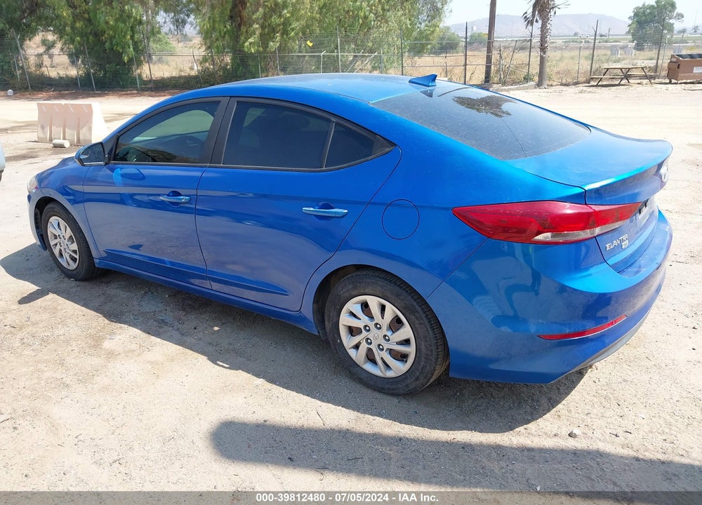 2017 HYUNDAI ELANTRA SE VIN: KMHD74LF9HU112266