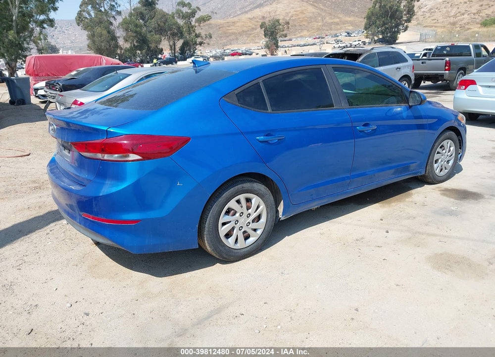 2017 HYUNDAI ELANTRA SE VIN: KMHD74LF9HU112266