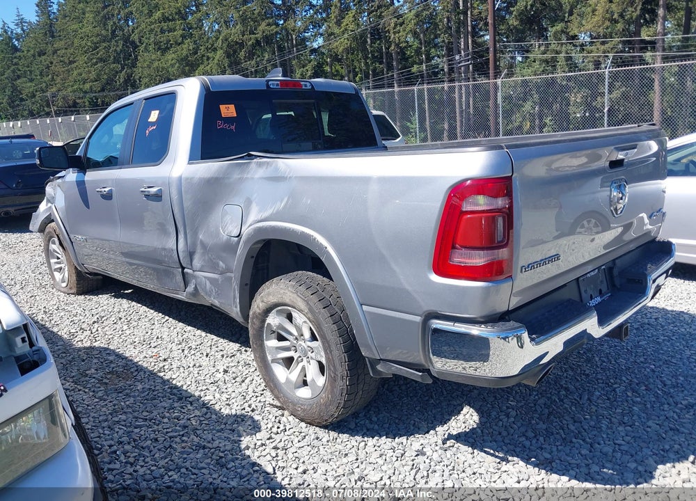 2020 RAM 1500 LAIE QUAD CAB 4X4 6'4 BOX VIN: 1C6SRFDT3LN271283