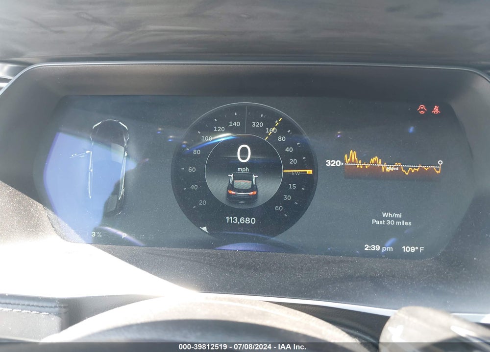 2014 TESLA MODEL S P85 VIN: 5YJSA1H16EFP43103