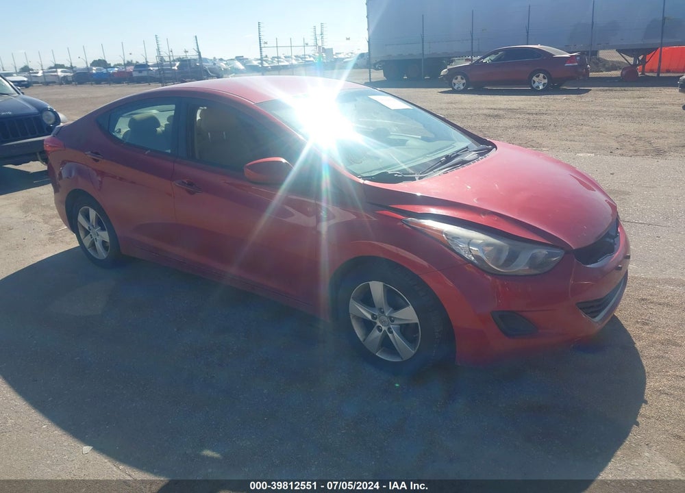 2013 HYUNDAI ELANTRA GLS VIN: KMHDH4AE9DU767108