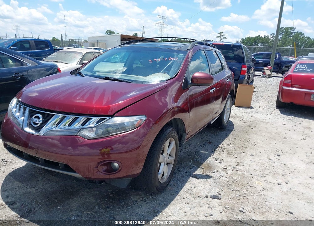 2010 NISSAN MURANO SL VIN: JN8AZ1MU5AW007204