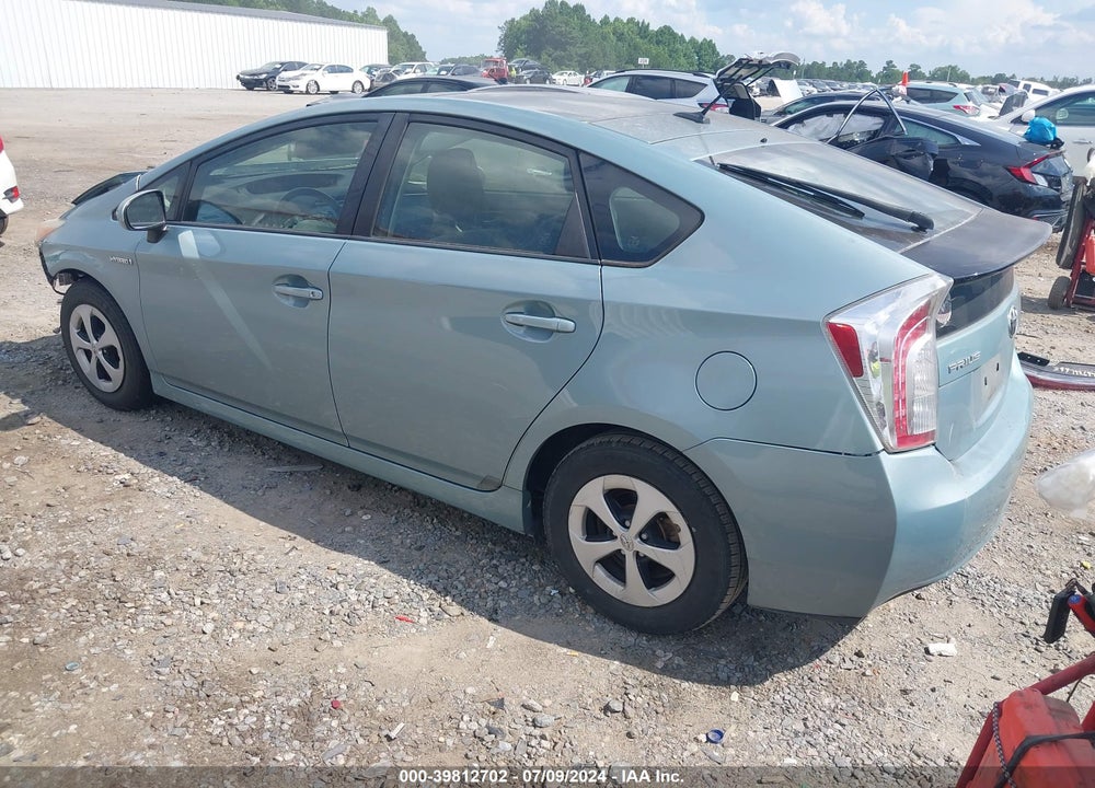 2012 TOYOTA PRIUS THREE VIN: JTDKN3DU2C1563591